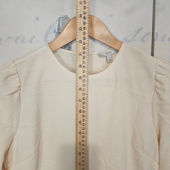 NWT Joie Mini Dress Ecru Size Small Long Sleeve *SAMPLE* - Picture 8 of 9